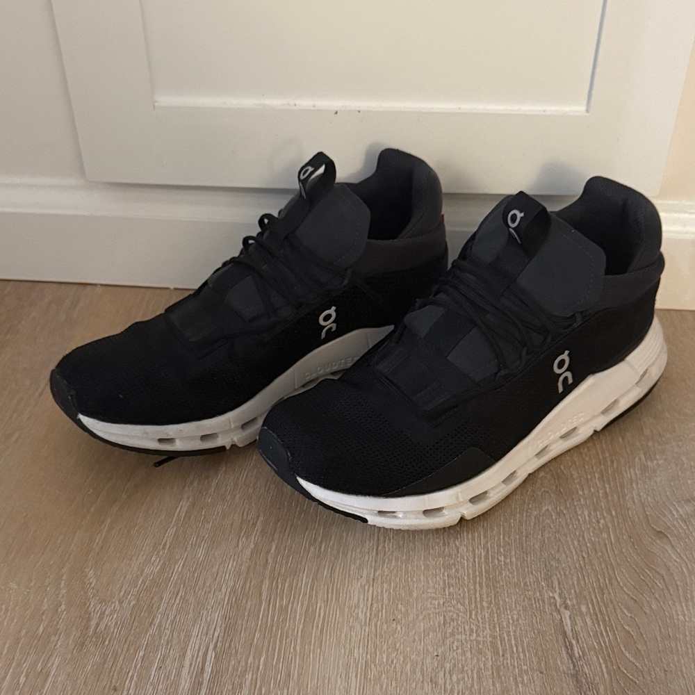On Running Black and White Women's Sneakers